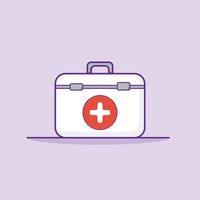 First Aid Kit Cartoon Illustrations vector