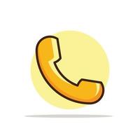 Telephone Cartoon Illustration vector