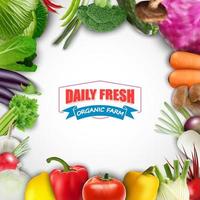 Healthy food vegetable background vector