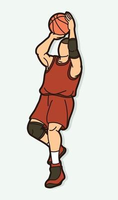 Basketball Player Shooting Action