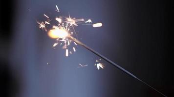 sparkler in slow motion video