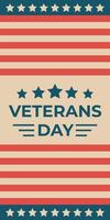 american veterans day background vector