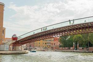 Calatrava bridge that crosses the Grand Canal of Venice photo