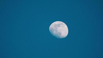 Moon on blue sky video