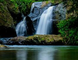 Minimalist stunning waterfall photo