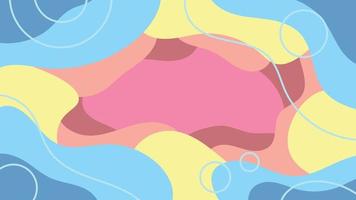 abstract colorful pastel wave background vector