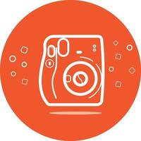 Outline of camera slr, instand camera, and vintage camera vector