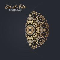 Eid mubarak celebratory illustration. vector