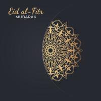 ilustración de celebración de eid mubarak. vector