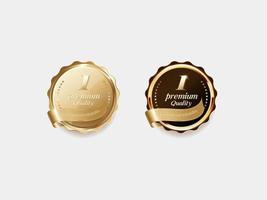 Luxury golden label and symbol vector