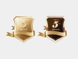 Luxury golden label and symbol vector