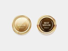 Luxury golden label and symbol vector