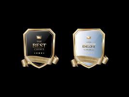 Luxury golden label and symbol vector