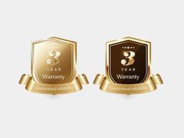 Luxury golden label and symbol vector