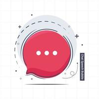 Chat speech bubble. element vector design