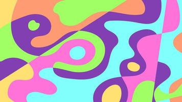 Abstract Colorful Liquid Shape Background vector