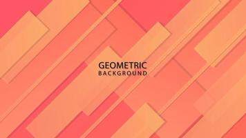 Abstract Gradient Orange Background With Geometric Square Shape vector