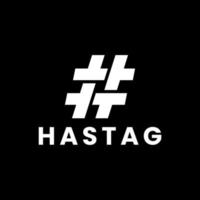 diseño de logotipo hastag moderno vector