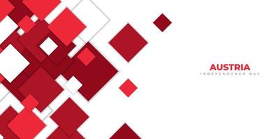 Red and white square on white background design. vector