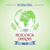 International Biological day with shape paintings.Vector vector