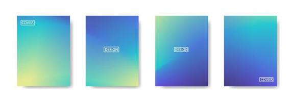 Collection of gradient background for poster flyer banner vector