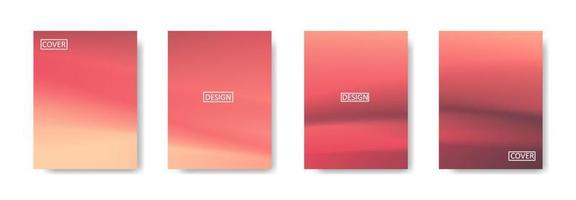 gradient collection of beautiful abstract colorful templates vector