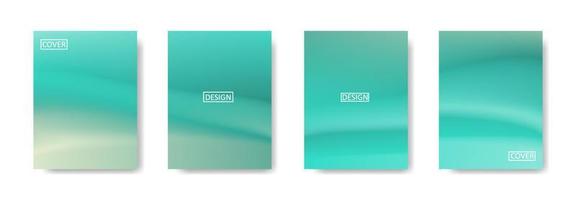 Collection of beautiful colorful abstract gradient backgrounds for poster flyer banner templates vector