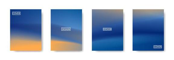 Collection of gradient background for poster flyer banner vector