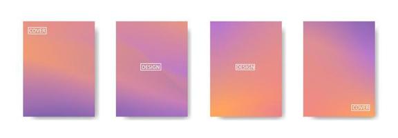 Collection of gradient background for poster flyer banner vector