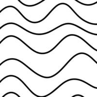 abstract black and white background of black lines. Seamless pattern of black lines on white, hand-drawn lines abstract background. Hand-drawn ink pattern and textures set. vector