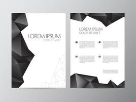 Abstract vector modern flyer brochure design templates