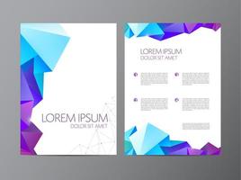 Abstract vector modern flyer brochure design templates