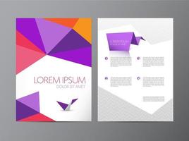 Abstract vector modern flyer brochure design templates