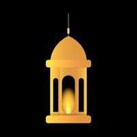 Vector ramadan kareem lamp lantern realistic
