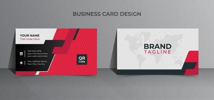 Modern and corporate business card design vector