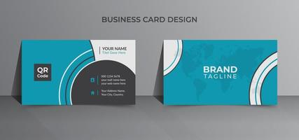 Minimal and creative business card template design vector