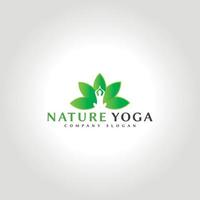 yoga logo template vector