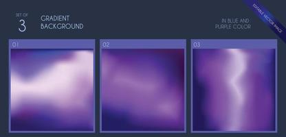 gradient background purple and blue color vector