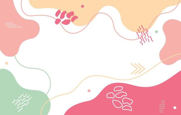 Cute Fluid Minimalist Girly Abstract Flat Colorful Background Wallpaper