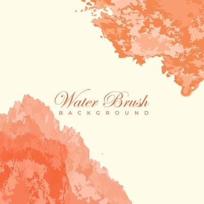 Vector banner abstract water brush isolated on white background. Hand drawn abstract color paint brush strokes set. Watercolor elements.