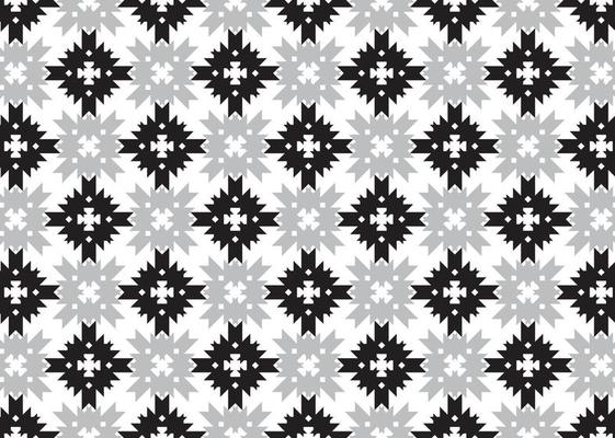 Black White Ornament Pattern Banner Background