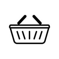 Shopping cart icon. line icon style. suitable for shopping icon. simple design editable. Design template vector