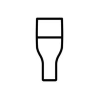 Drink icon. glass. line icon style. suitable for wine drink icon. simple design editable. Design template vector