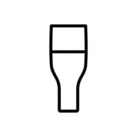 icono de bebida. vidrio. estilo de icono de línea. adecuado para el icono de la bebida de vino. diseño simple editable. vector de plantilla de diseño