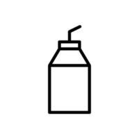 icono de bebida. Leche. estilo de icono de línea. adecuado para el icono de la bebida de leche. diseño simple editable. vector de plantilla de diseño