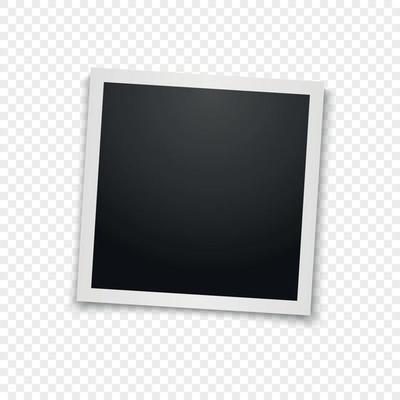 Realistic vector photo frame.