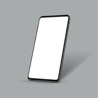 Realistic smartphone in perspective view vector