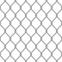 Realistic metal chain link fence vector