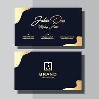 Golden And Blue Feminine Business vector