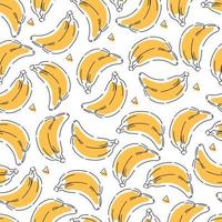 Bananas seamless pattern. Fruit background. Vector illustration.